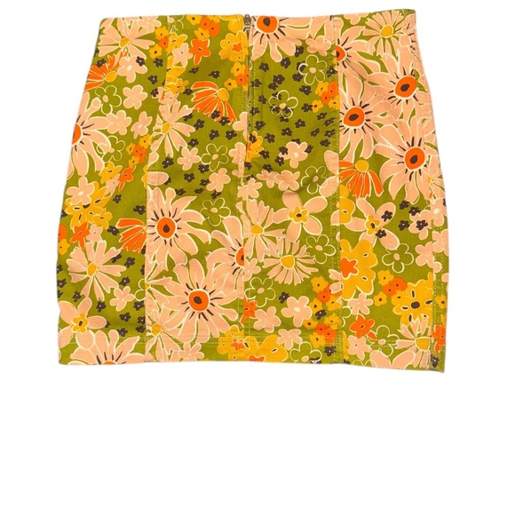 Free People Floral Mini Skirt - Picture 6 of 8